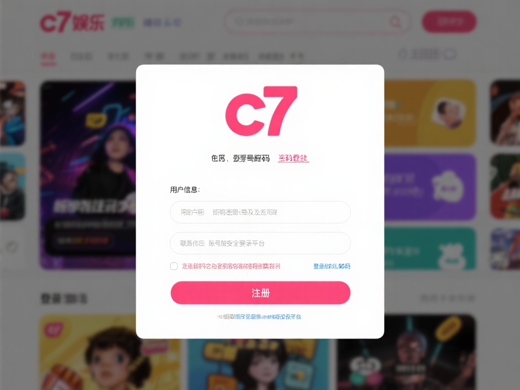 首先，访问c7娱乐的官方网站，点击右上角的“注册”