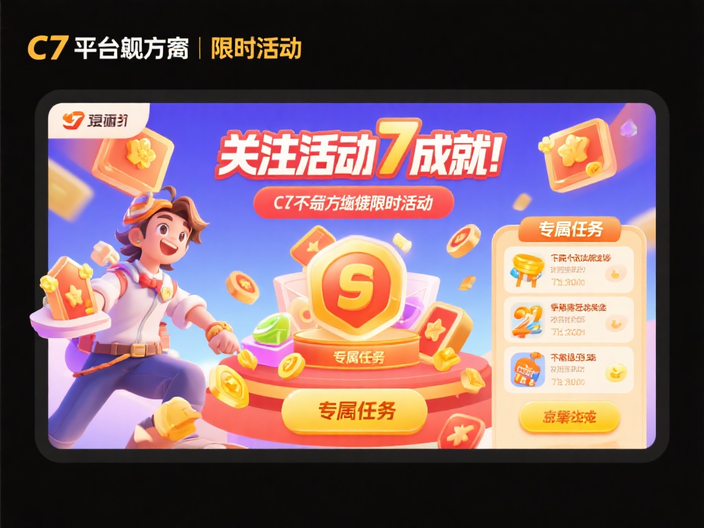 关注活动加成：C7娱乐平台经常推出限时活动，参与活