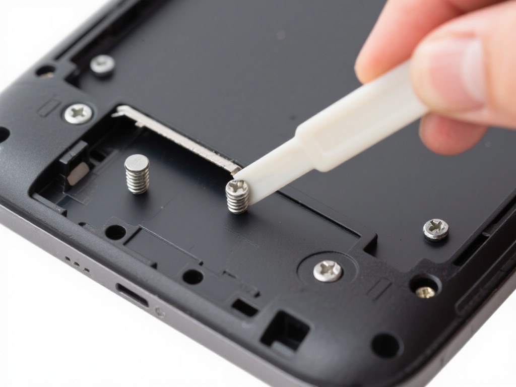 取下外壳
螺丝卸下后，使用塑料撬棒轻轻撬开外壳边